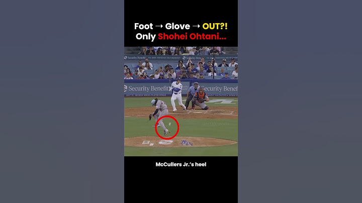Shohei Ohtani Foot ➝ Glove ➝ OUT😱 #shorts