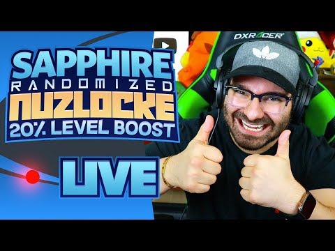Pokemon Sapphire Randomizer Nuzlocke LIVE (20% Level Boost!) Part 5 - Pokemon Sapphire Randomizer Nuzlocke LIVE (20% Level Boost!) Part 5