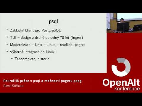 Pavel Stěhule: Pokročilá