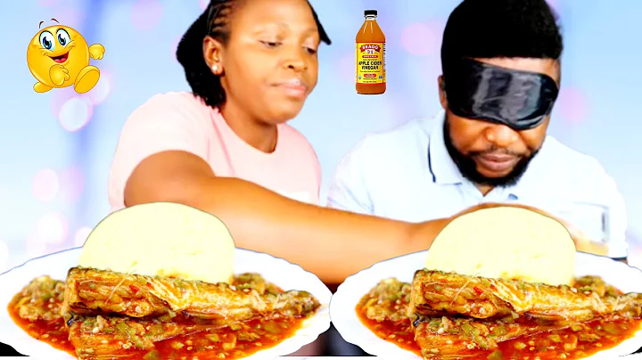 APPLE CIDER VINEGAR BLINDFOLD PRANK ON MY HUSBAND 🤣*GONE WRONG*| FUFU AND OKRA SOUP MUKBANG