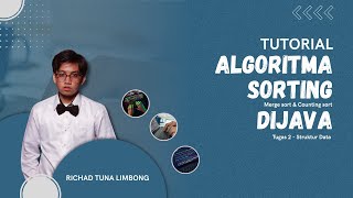 Algoritma Sorting : Merge sort & Counting sort menggunakan java | Struktur Data - Tugas 2