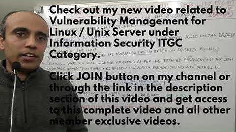 IT with Varun Vohra - ITGC - Information Security - Vulnerability Management - Linux Server (Promo)