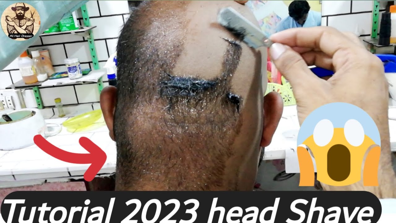 Tutorial 2023🙄 head Shave Dandruff hair remove ||how to full head shave  tutorial for Men's 🔥 - YouTube