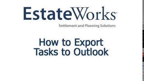 How to Export Tasks to Outlook