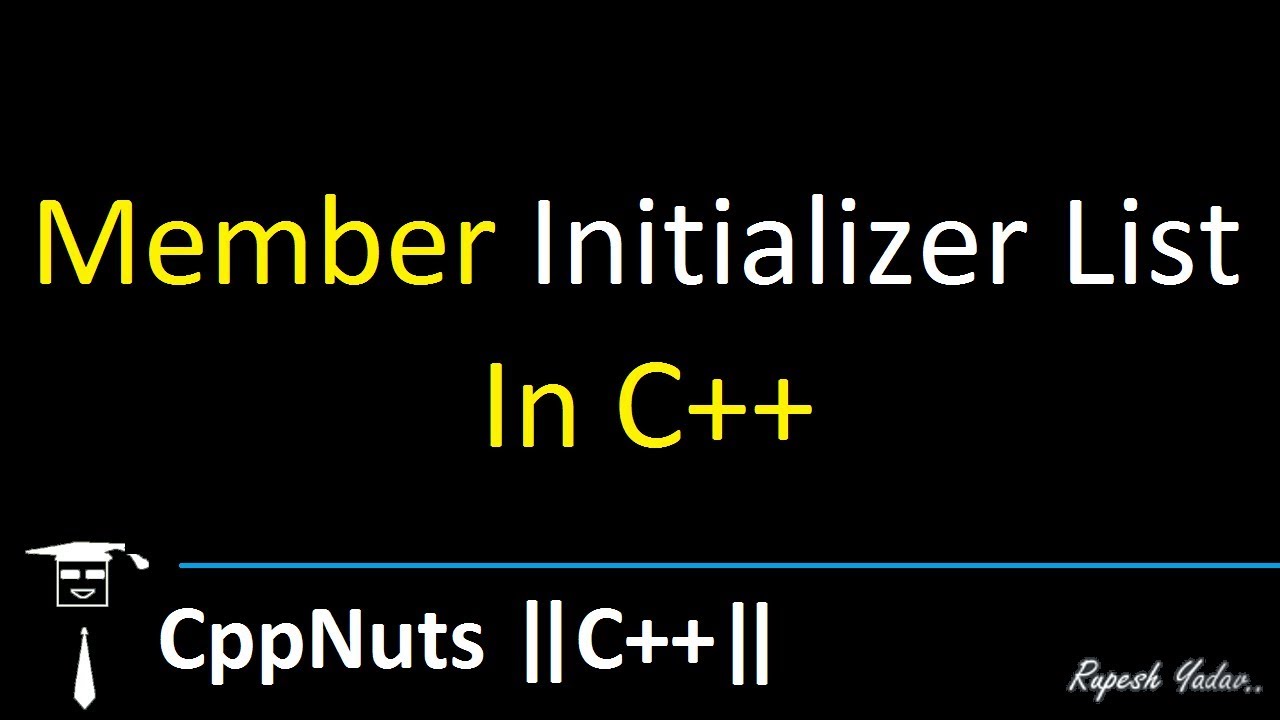 c assignment operator initializer list