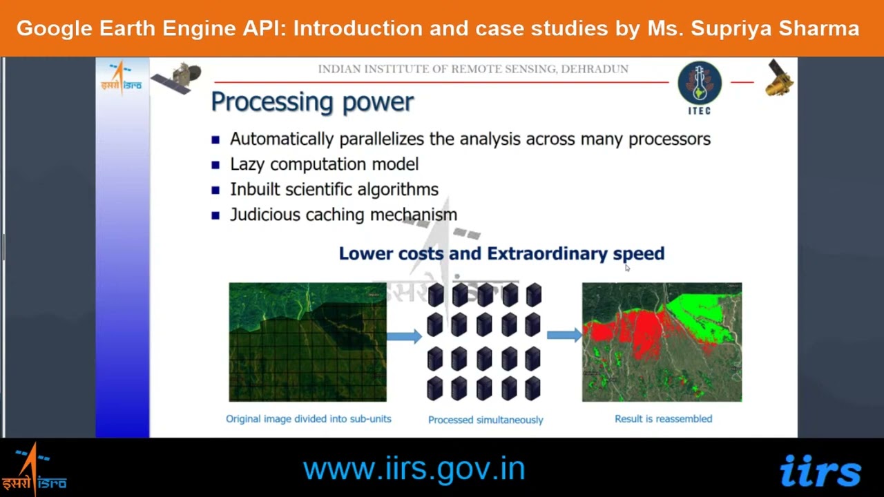 Google Earth Engine API： Introduction and case studies by Ms. Supriya Sharma