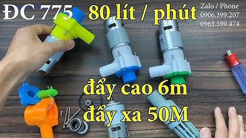 Máy Bơm Nước 12V Động Cơ 775 Siêu Mạnh - Phiên Bản Cải Tiến Hoàn Hảo