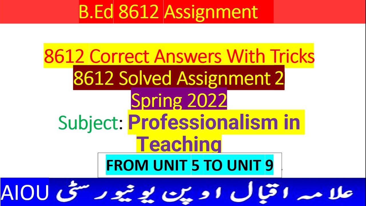 8612 solved assignment 2 spring 2022