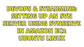 DevOps & SysAdmins: Setting up an SVN Server using SVNServe in Amazon ec2 Ubuntu Linux