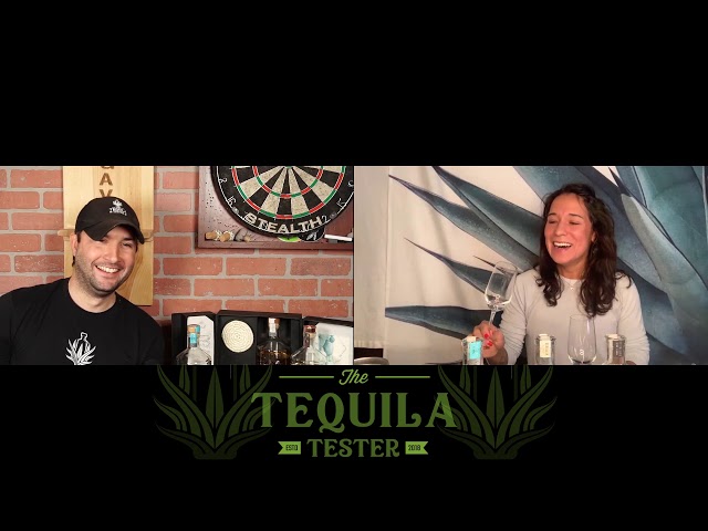 Drinking and discussing Volcan De Mi Tierra tequila with Aubrey West - The Tequila Tester