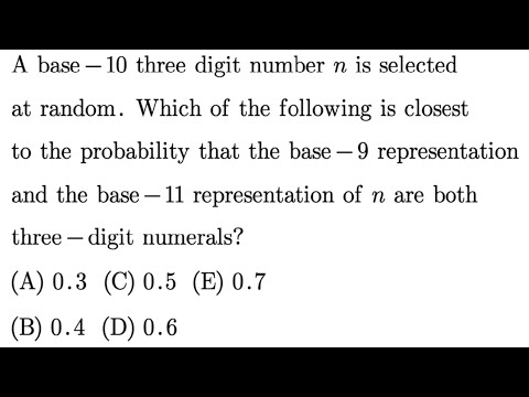 American Math Competition 10A | 2003 Problem 20 | Probability