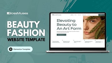 Beauty Fashion Elementor Template by GlossMuses | DesignToCodes