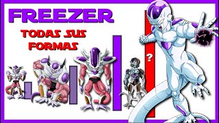 ¿Que tan PODEROSO es Freezer?  ¡Todas sus TRANSFORMACIONES!