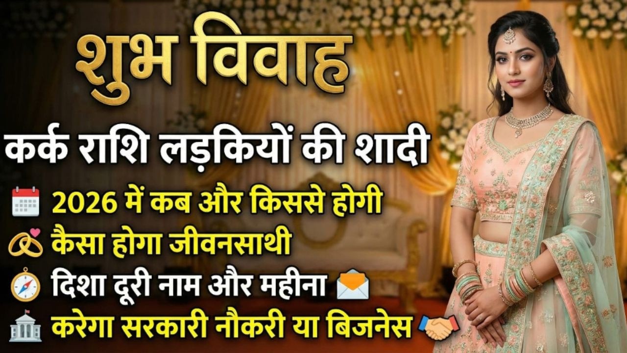 Kark Rashi Vivah Yog 2026 | कर्क राशि की कब और किससे शादी होगी | Kark Rashifal| #wedding #marriage