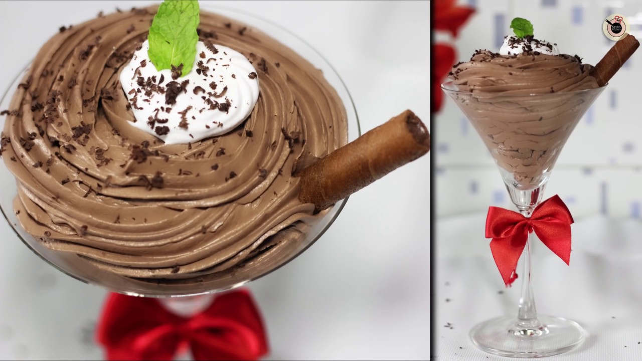 Two Ingredient Chocolate Mousse | Easiest Chocolate Recipe | Kanak