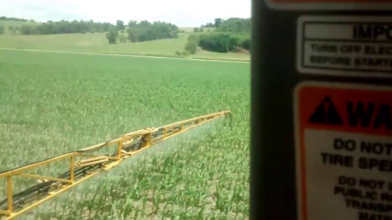 Spraying Corn Using Diarm Rtk Youtube 