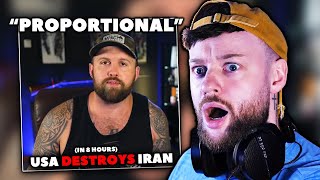 SHOCKED BRITISH GUY Reacts to 'The Fat Electrician' - America Obliterates Iran's Navy In 8 Hours..