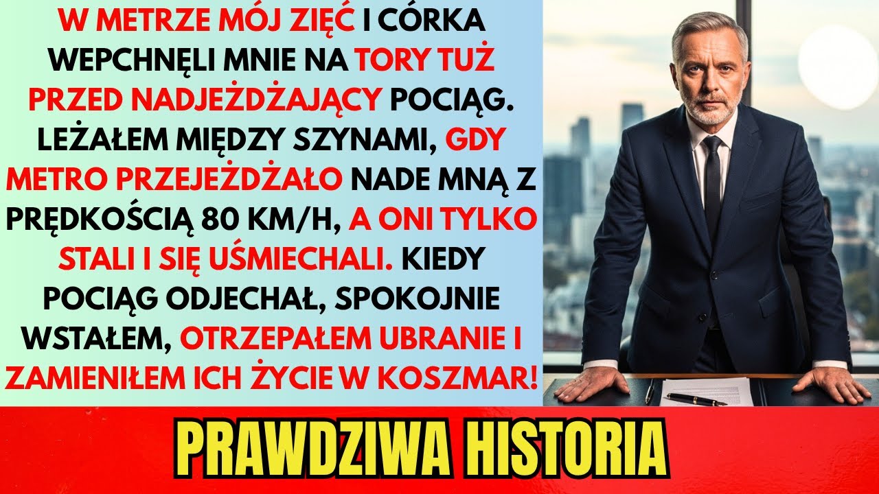 Mój zięć wepchnął mnie pod nadjeżdżające metro… Ale przeżyłem — i zamieniłem jego życie w koszmar!