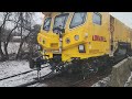 LORAM Rail Grinder at Lowell Junction in Andover MA 