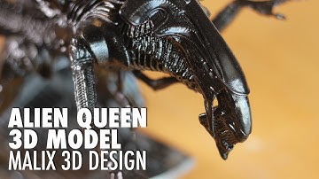 Alien Queen 3D Print from Malix 3D Design