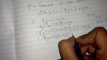 Converting Boolean Expression to Canonical Form | Minterm | Maxterm | SOP | POS