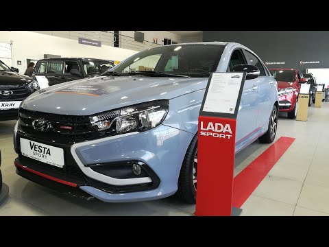 Lada Vesta Sport 2019. Красивый фантик с разгоном 9.6с. Сравнение с обычной 1.8