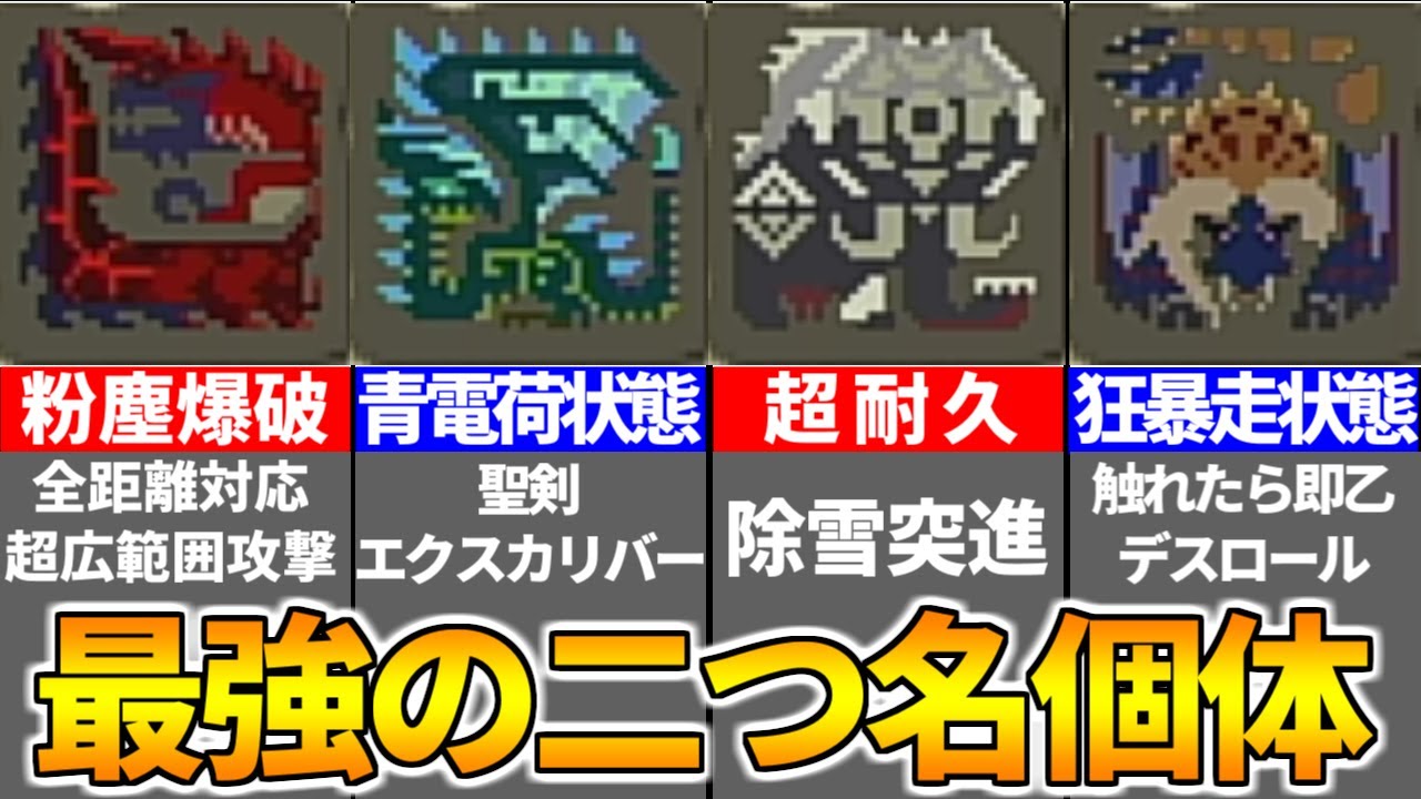 MHXX】『本当に強かった』二つ名持ちモンスター達を解説！ - YouTube