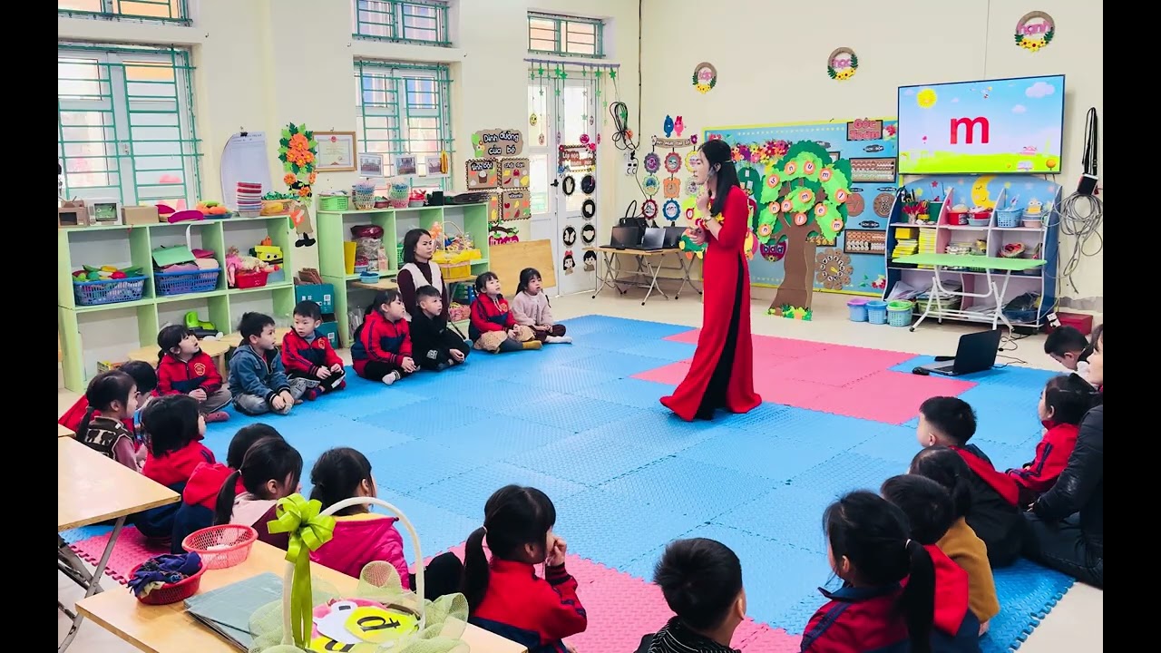 Bé làm quen với chữ cái m, n, l (Mẫu giáo 5-6 tuổi?