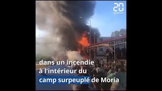 Incendie meurtrier dans un camp de réfugiés en Grèce