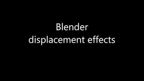 Displacement maps Blender tests