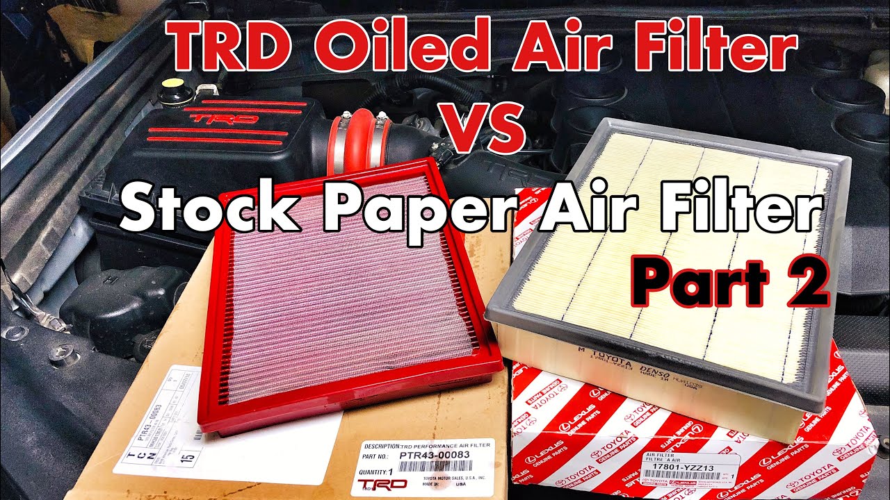 TRD Air Filter vs Toyota Paper Air Filter for 4Runner TRD Pro (2/2) 【32