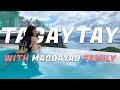 TAGAYTAY VLOG with MAGDAYAO FAMILY + NAG EARTHQUAKE?! | Vina Morales | Shaina Magdayao