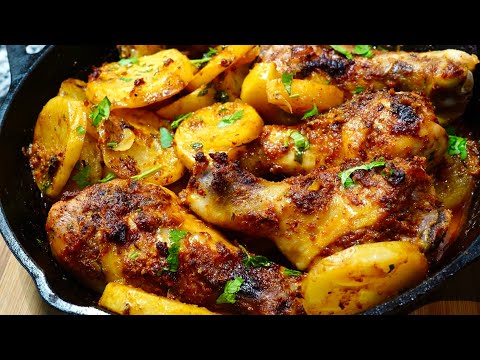 PERFECT OVEN ROASTED MASALA CHICKEN amp POTATOES   MASALA BAKED CHICKEN amp POTATOES