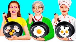 Eu vs Minha Vó No Desafio De Culinária | Quem ganha a guerra culinária por KaZaZa Challenge