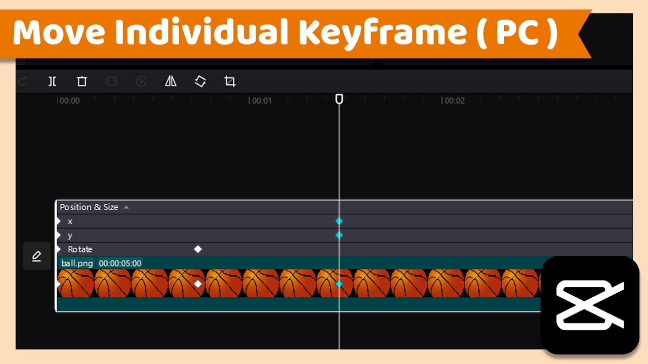 How to move individual keyframe capcut tutorial pc youtube