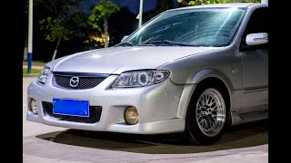 POV:Mazda protege night drive hightway