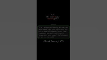 10X fast learning using ChatGPT || Ghost Prompt-55