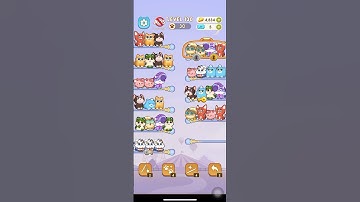 Color Cat Sort Cute Cat Game Level 130 #shorts #shortsfeed #cat #gaming