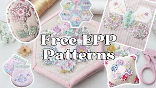 Free EPP Pattern Showcase - Over 18 Free Patterns Sewing Quilting Embroidery