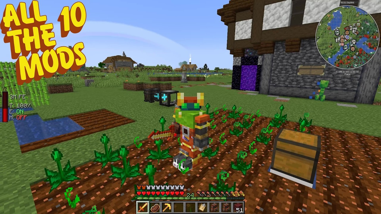 Minecraft All the Mods 10 (ATM10) Episode 11-Mystical Agriculture - YouTube