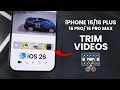 iOS 26 - How to Trim Video on iPhone 16 / 16 Pro Max - Split Video