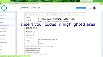 Insert CodeView - Ourcoaching.com Editor tutorials