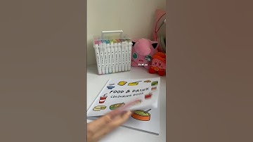 Food & Drink Colouring Book 🍓