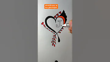 dibujos de corazón con letras