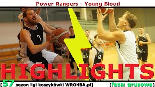 [koszykówka WRONBA, 57.sezon] 06.04.2024: HIGHLIGHTS: Power Rangers - Young Blood