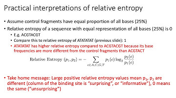 MCB 182 Lecture 7.5 - Relative entropy