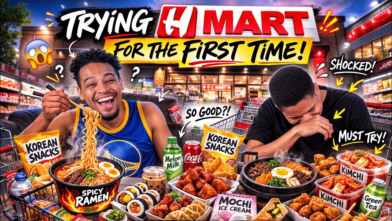 Trying H Mart Food for the First Time | Is It Worth the Hype?!