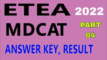 Mdcat ETEA Entry Test 2022 Solved Paper MCQS Part 04 Chemistry Medical and Dental Colleges Today