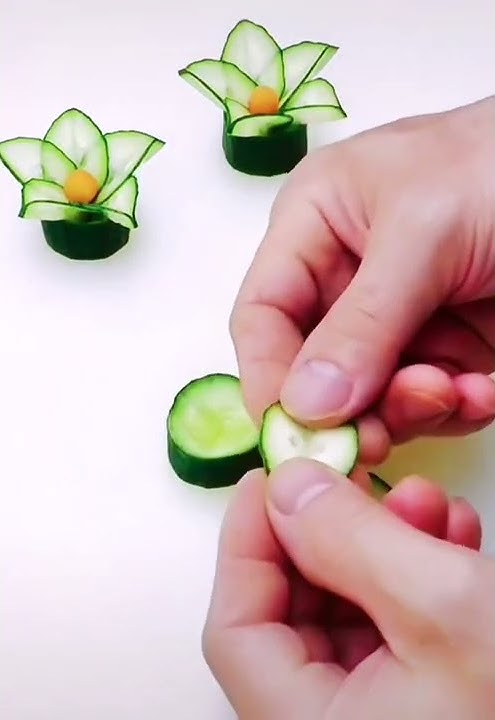 cucumber flower design by hand #flower