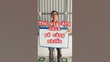 Câu Đố | Thứ Gì Càng Chia Sẽ Càng Nhiêu #nguyenbangvlog #dovui #dovuigiaitri #shortvideo #reels